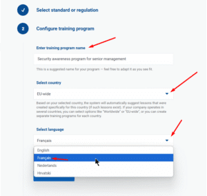 How to display lessons in other languages? - Advisera Help Center