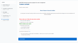 prosli primer - Advisera Help Center