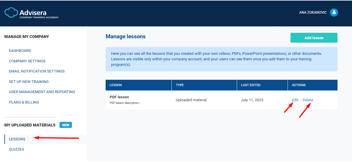 How to upload documents | Advisera Help Center