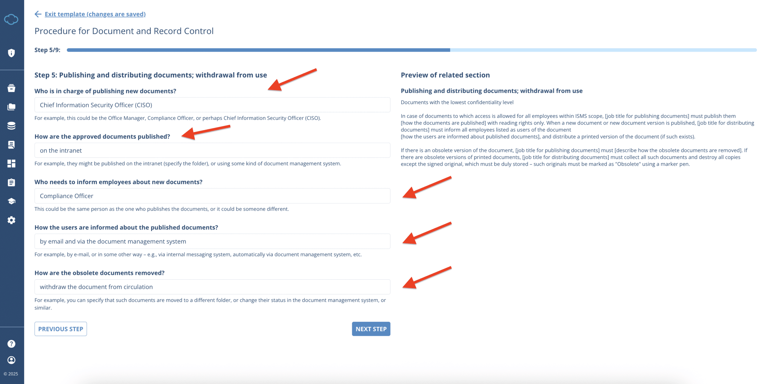 Working with Documents in Conformio Working with Documents in Conformio - Advisera Help Center