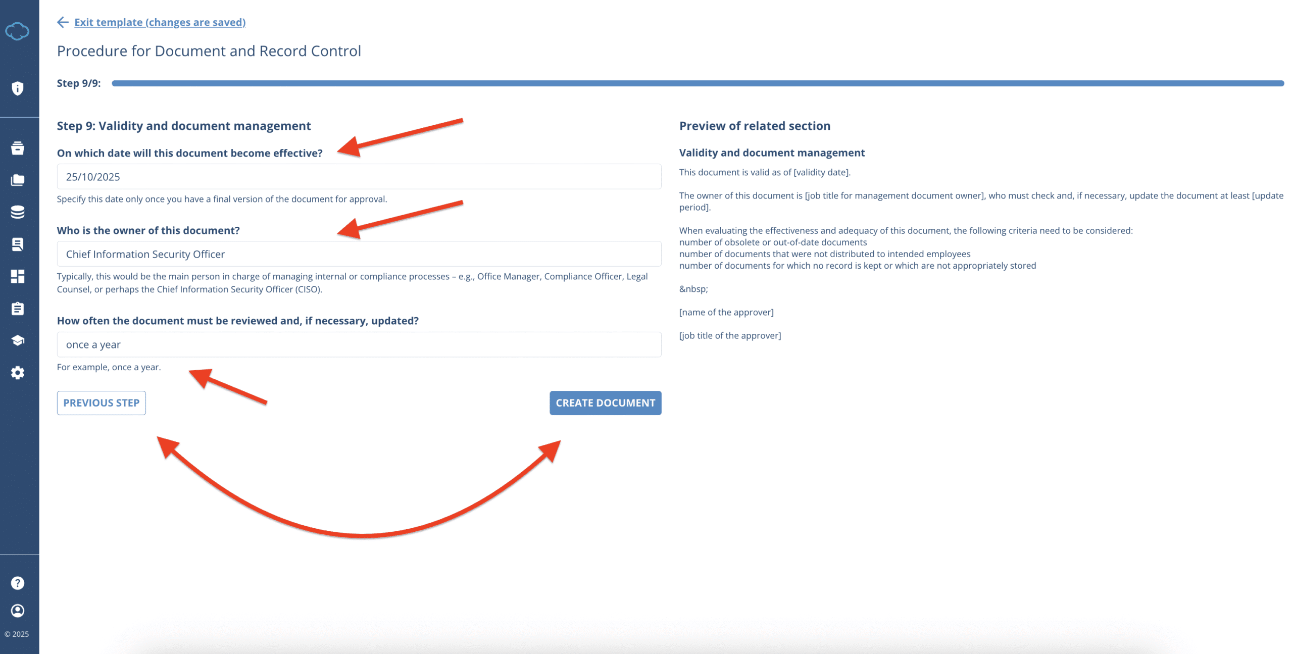 Working with Documents in Conformio Working with Documents in Conformio - Advisera Help Center