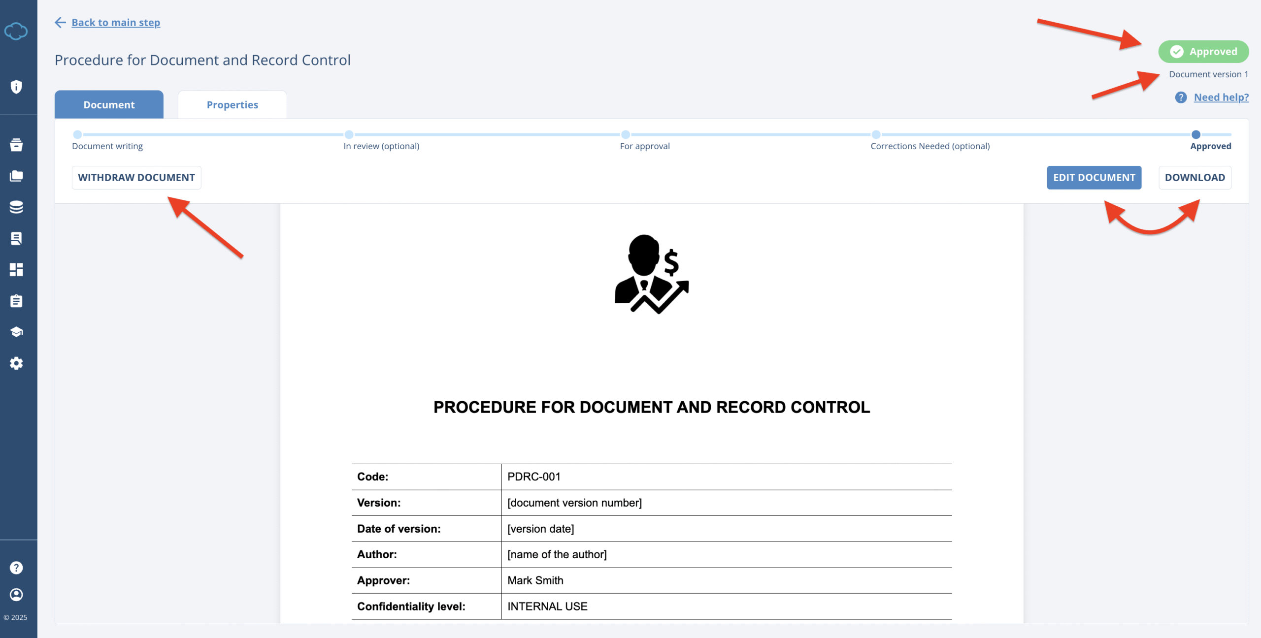 Working with Documents in Conformio Working with Documents in Conformio - Advisera Help Center
