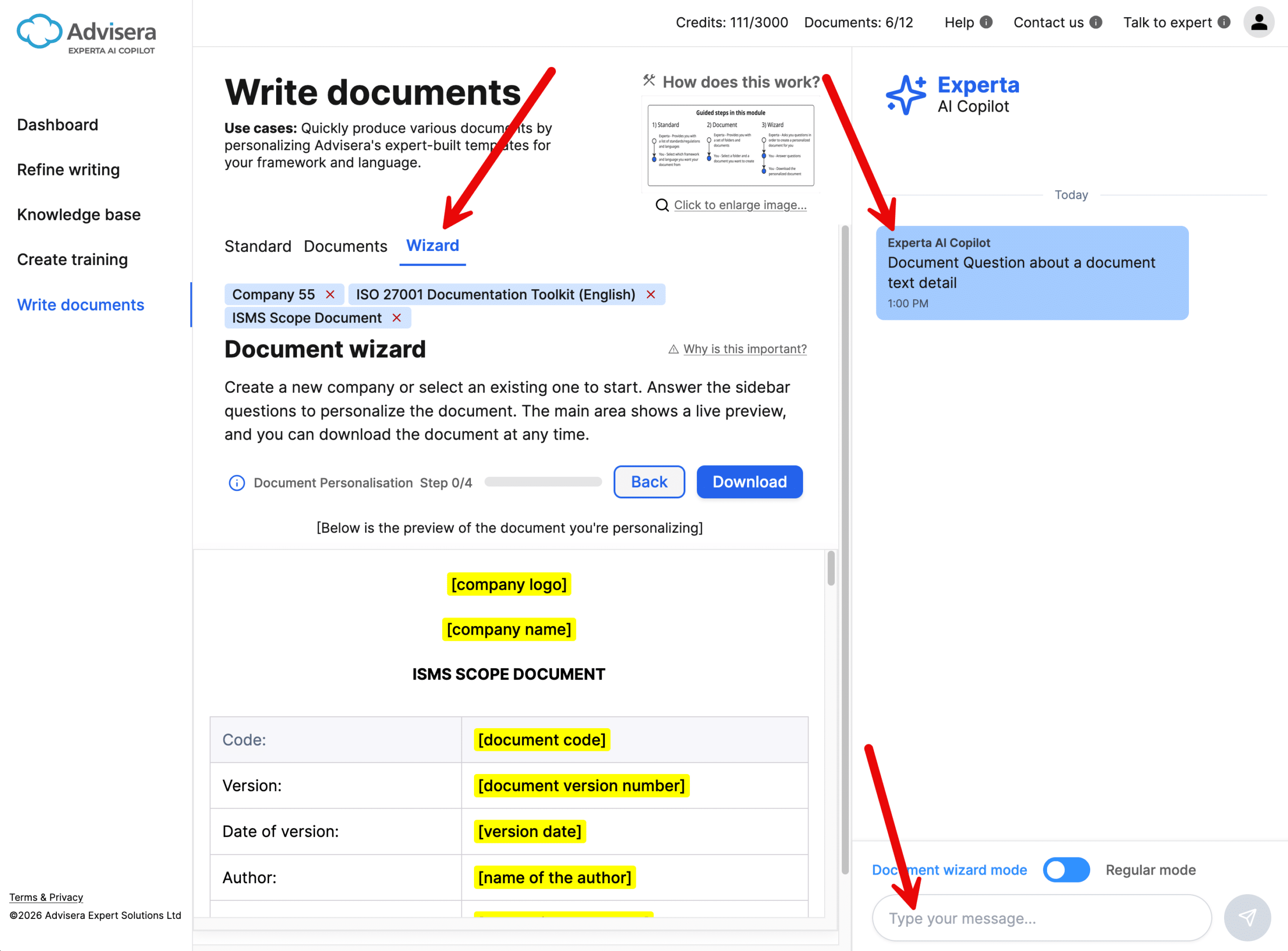 How to use the module Write documents How to use the module Write documents - Advisera Help Center
