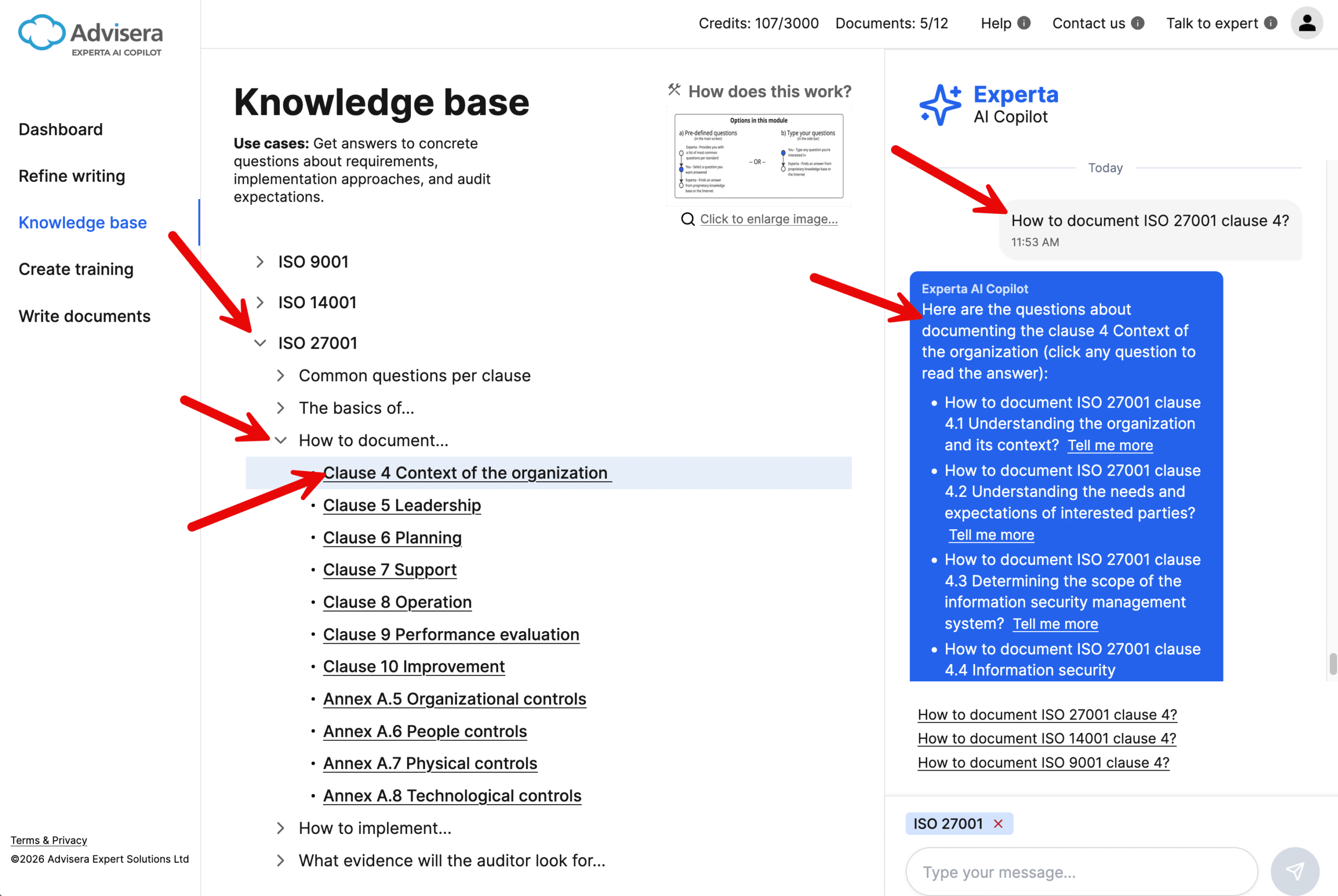 How to use the module Knowledge base How to use the module Knowledge base - Advisera Help Center