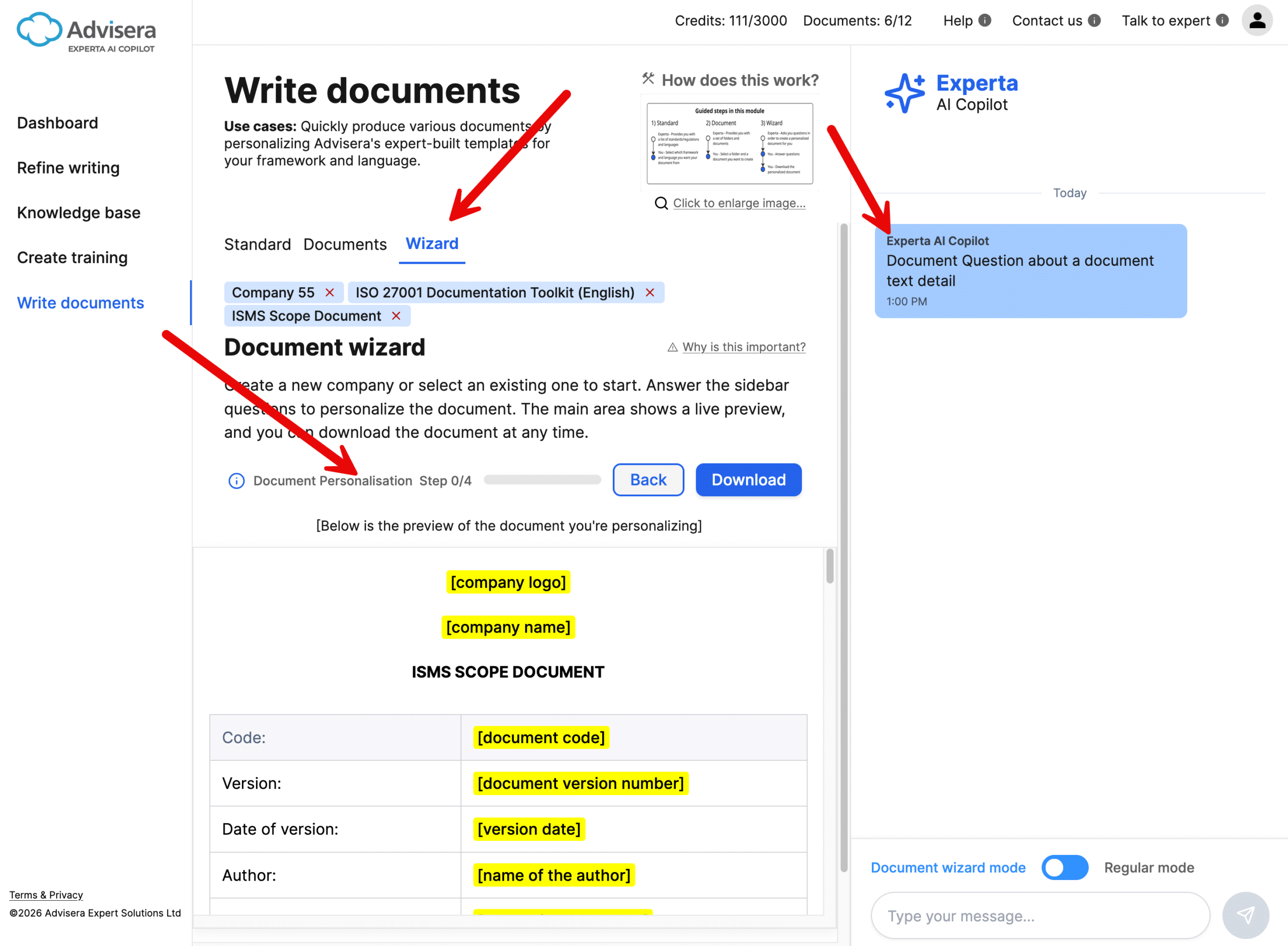How to use the module Write documents How to use the module Write documents - Advisera Help Center