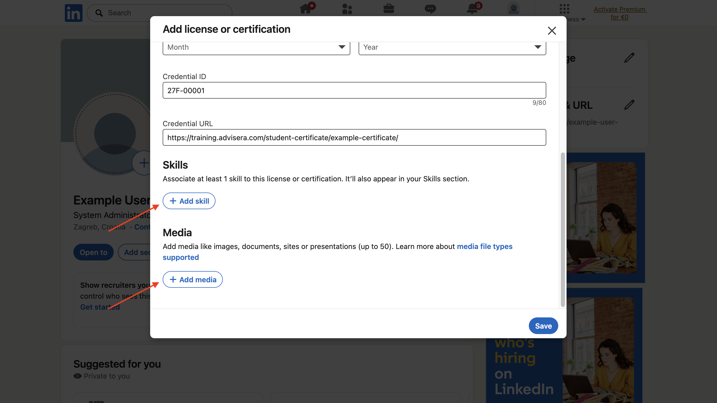 Add your Advisera course credential to your LinkedIn profile Add your Advisera course credential to your LinkedIn profile - Advisera Help Center